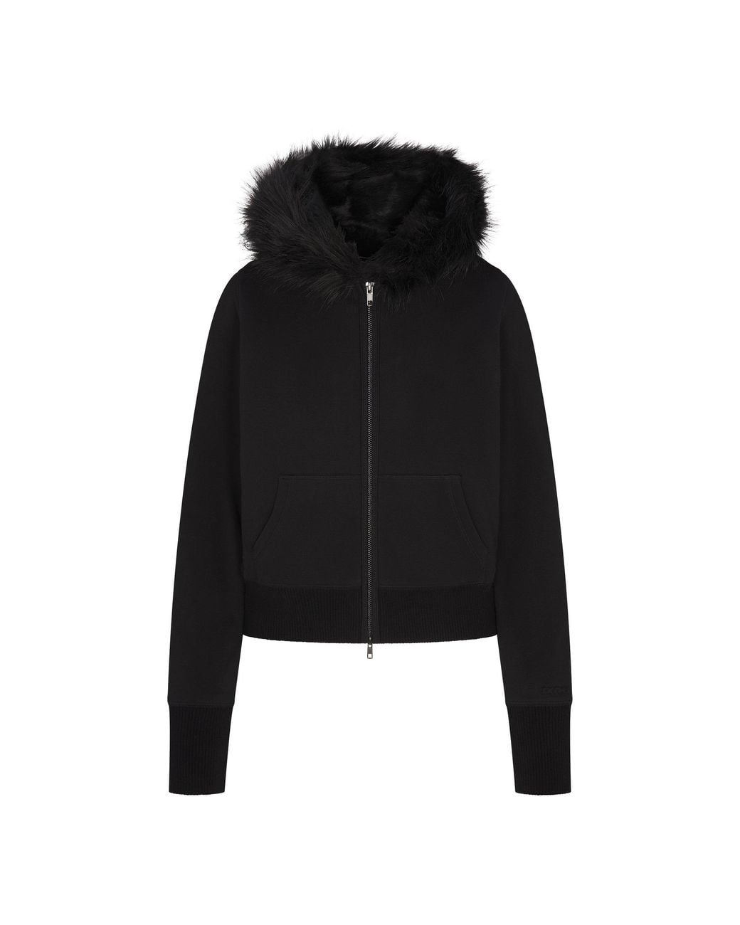 【最終値下】twiceモモ新品SKIMS FUR ZIP UP JK (S) Skims Faux Fur Lined Zip Up Hoodie in Black | Lyst