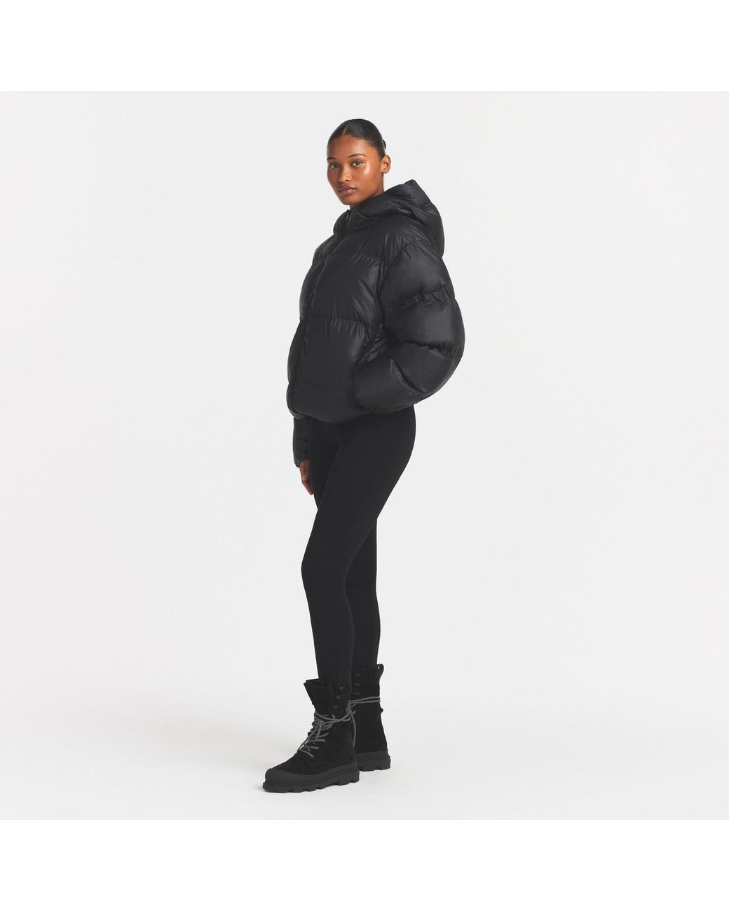 Skims Black Hooded Jacket