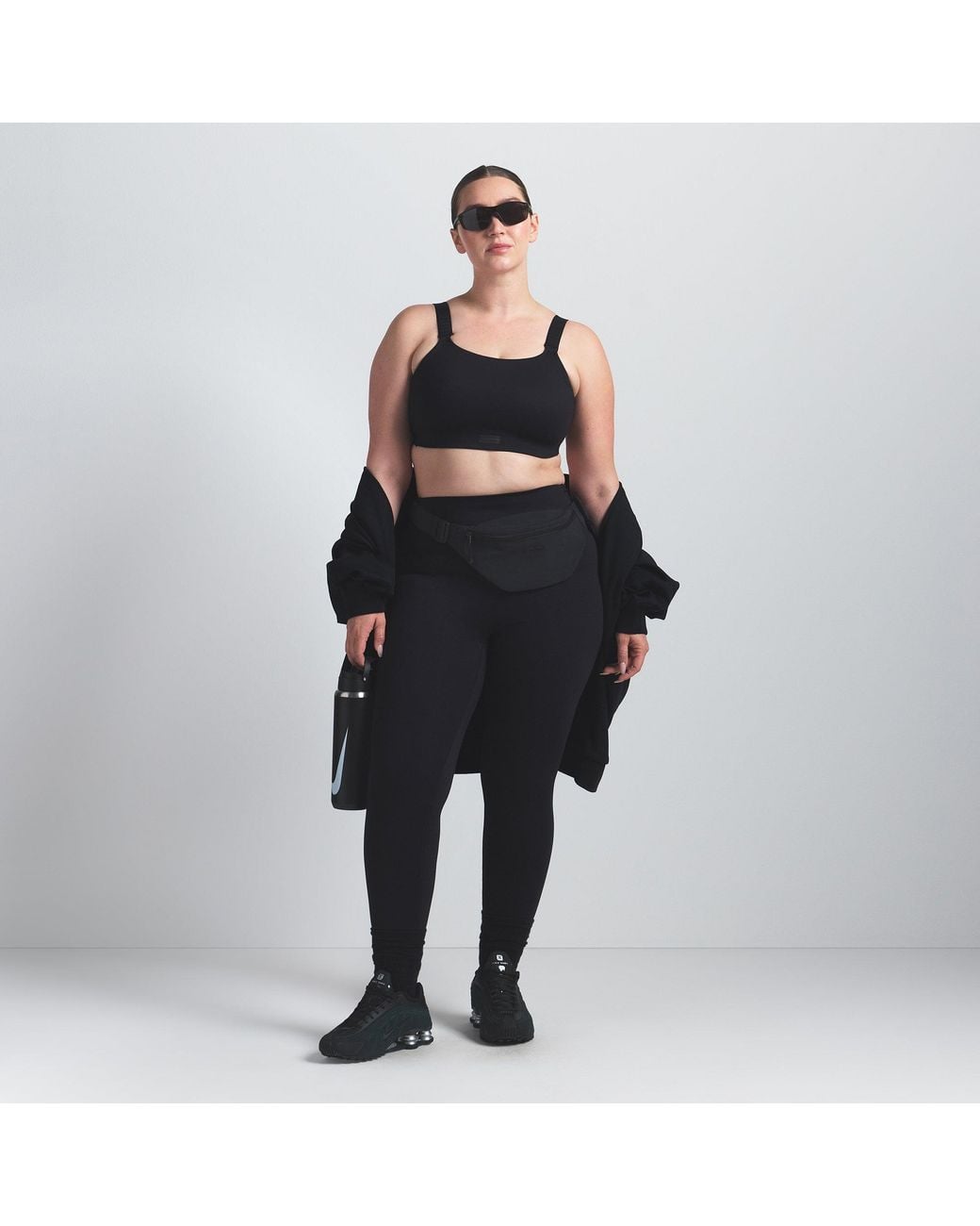 Skims Black Wide Strap Bra
