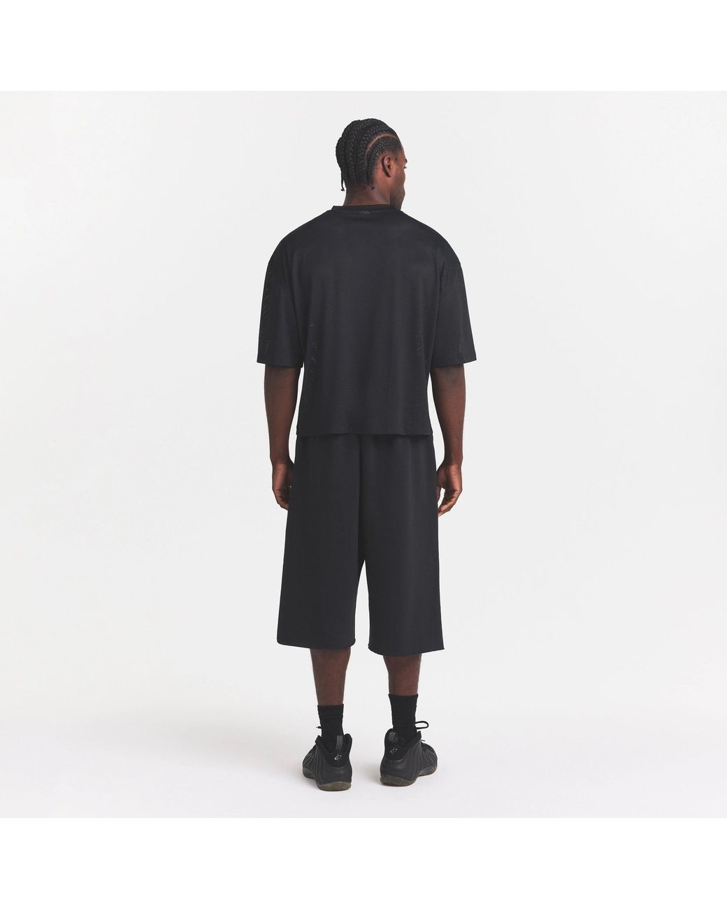 Skims Black Cropped Jersey for men