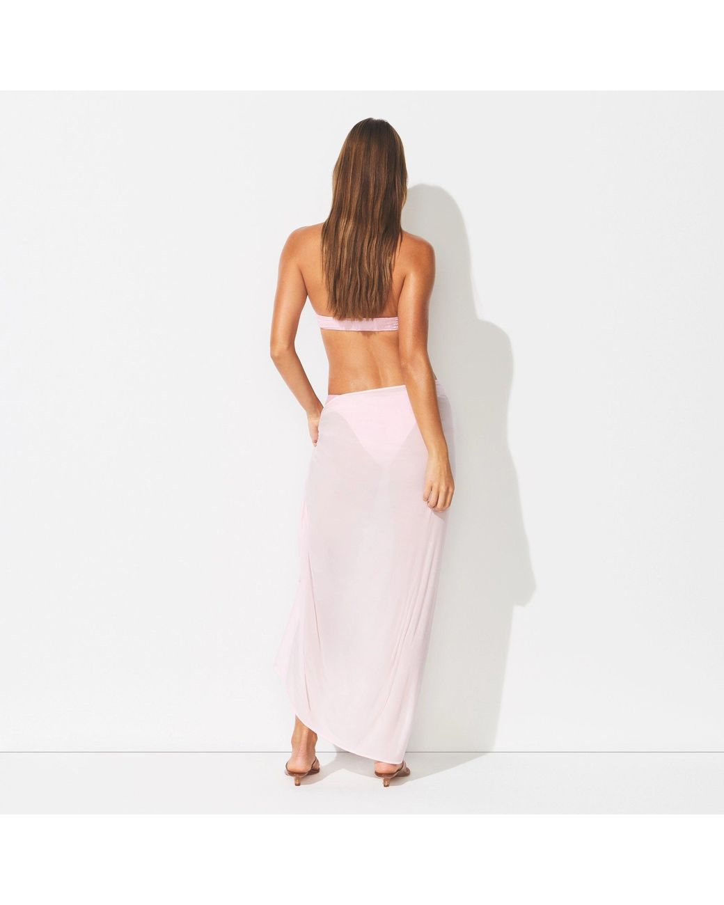 Skims White Sheer Sarong