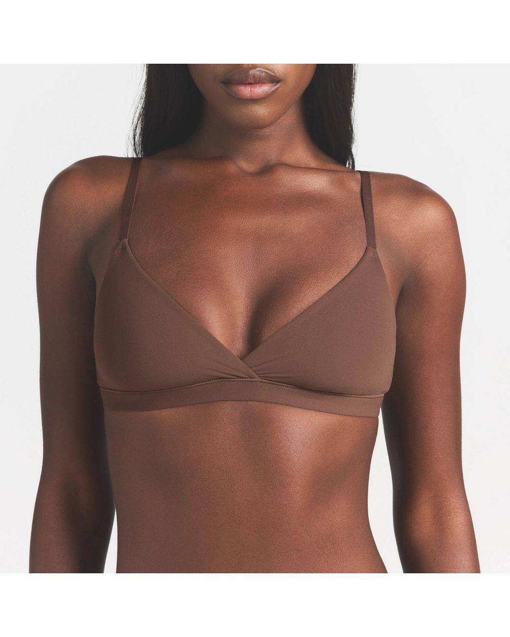 Skims Brown Crossover Bralette