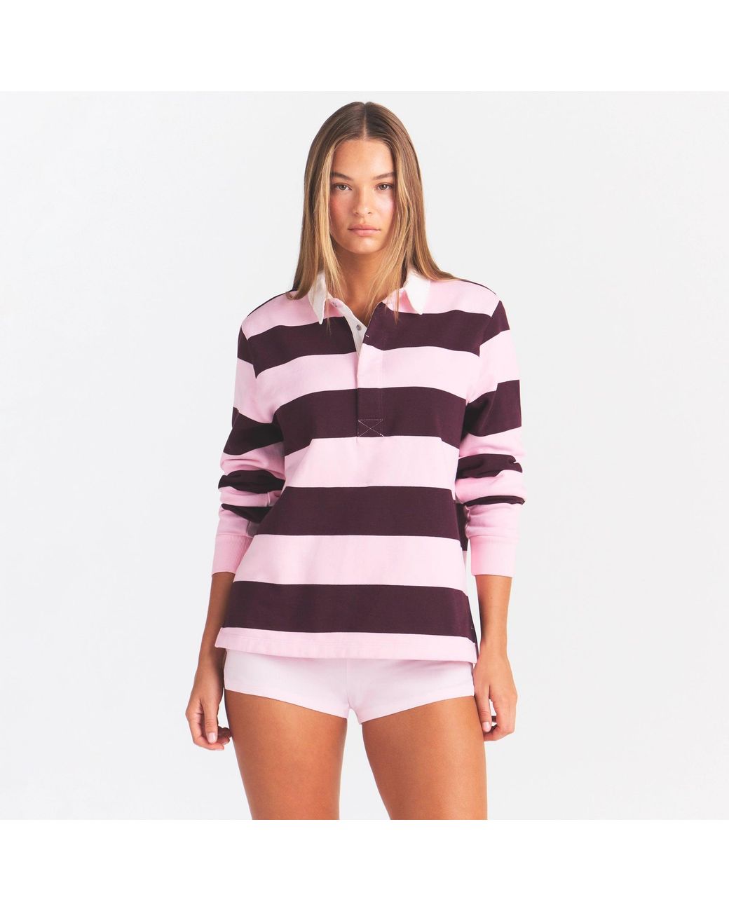 Skims Red Oversized Polo