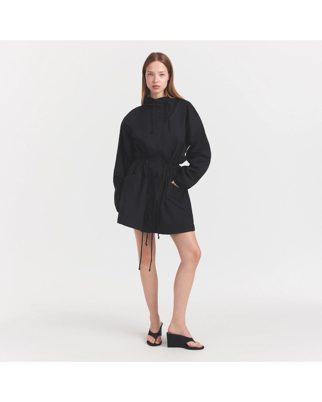 Skims Black Oversized Anorak