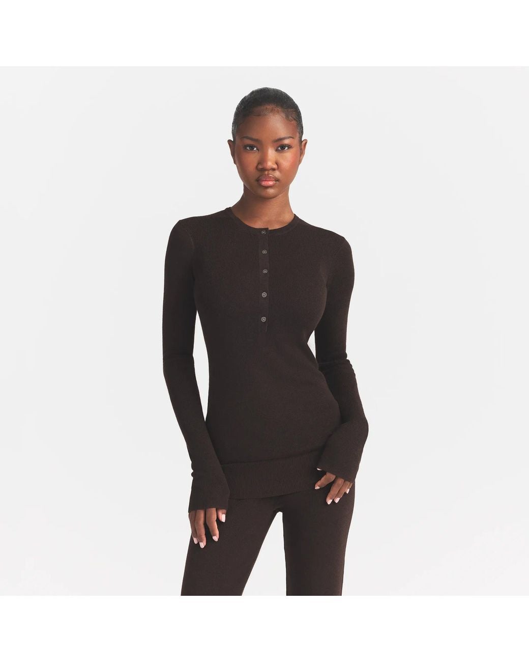 Skims Black Henley