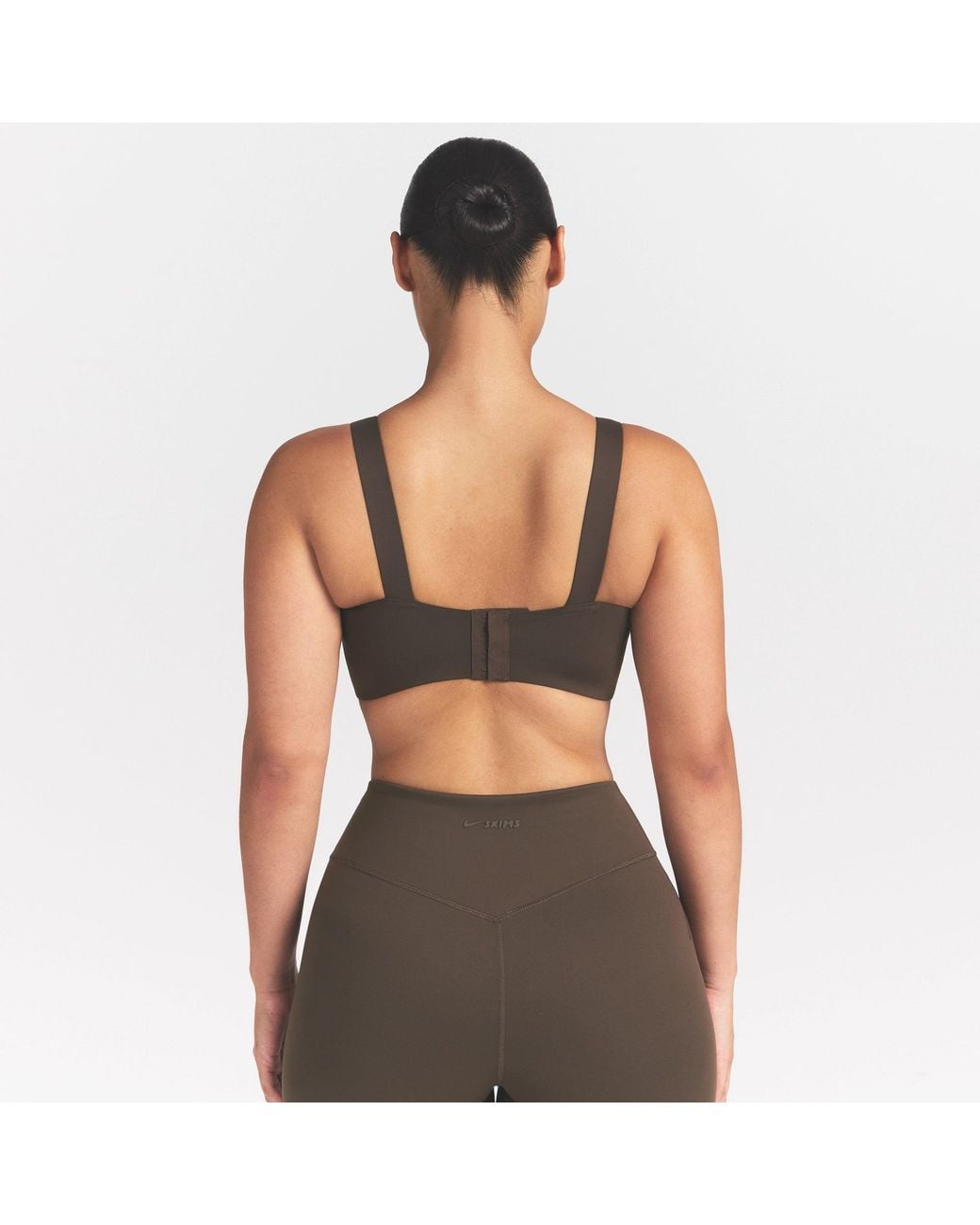 Skims Brown Wide Strap Bra