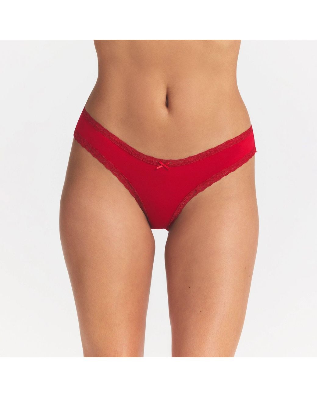 Skims Red Lace Brief