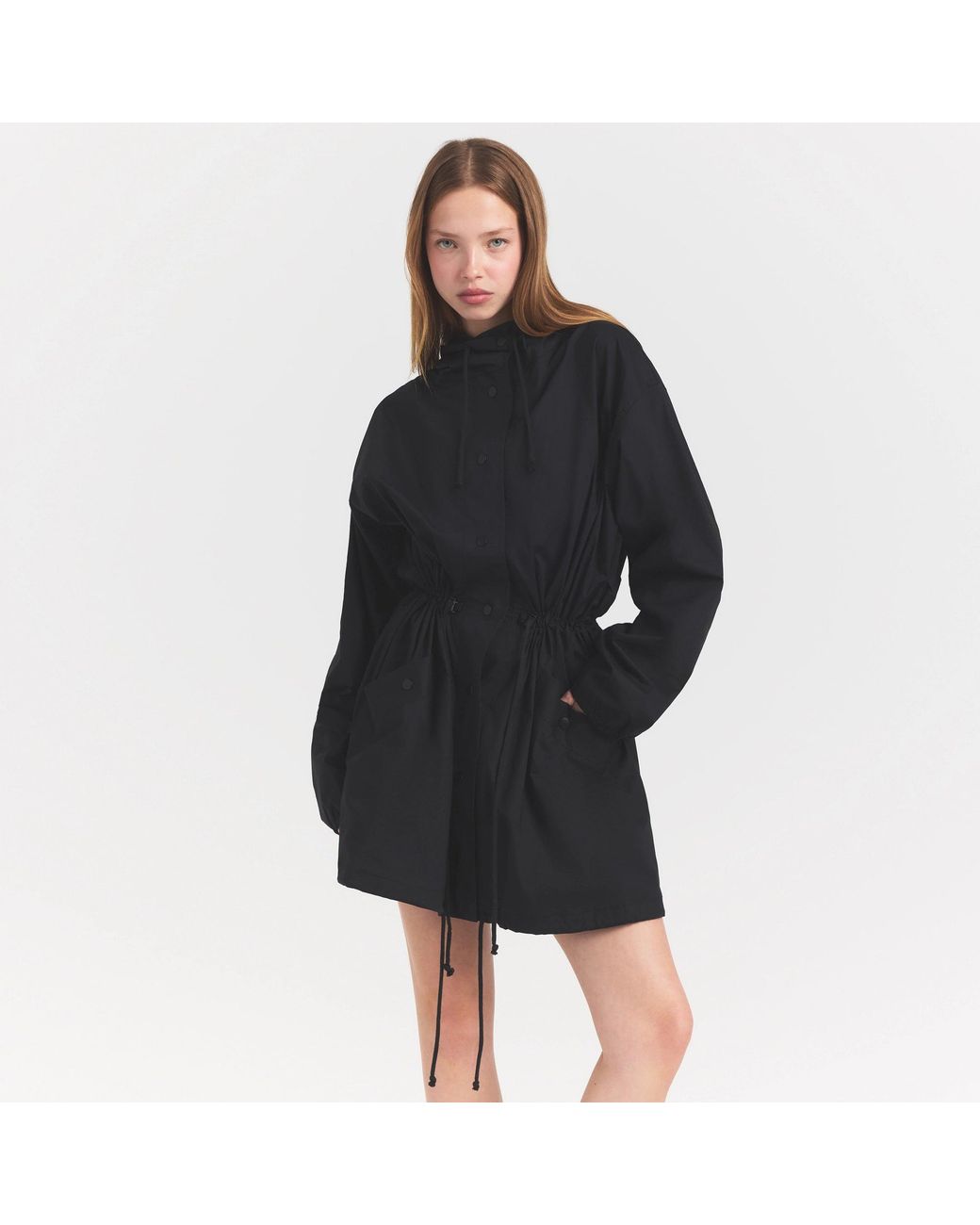 Skims Black Oversized Anorak