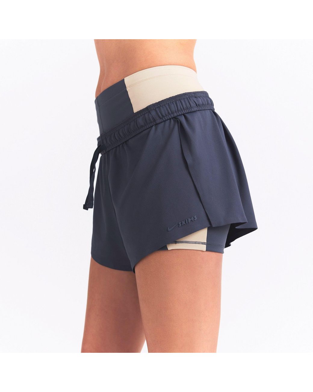 Skims Mini Short in Blue | Lyst