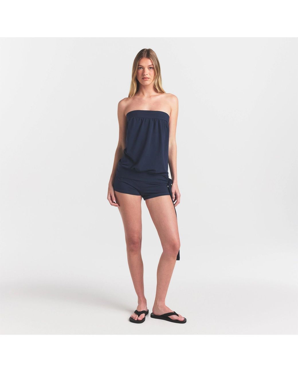 Skims Blue Foldover Short