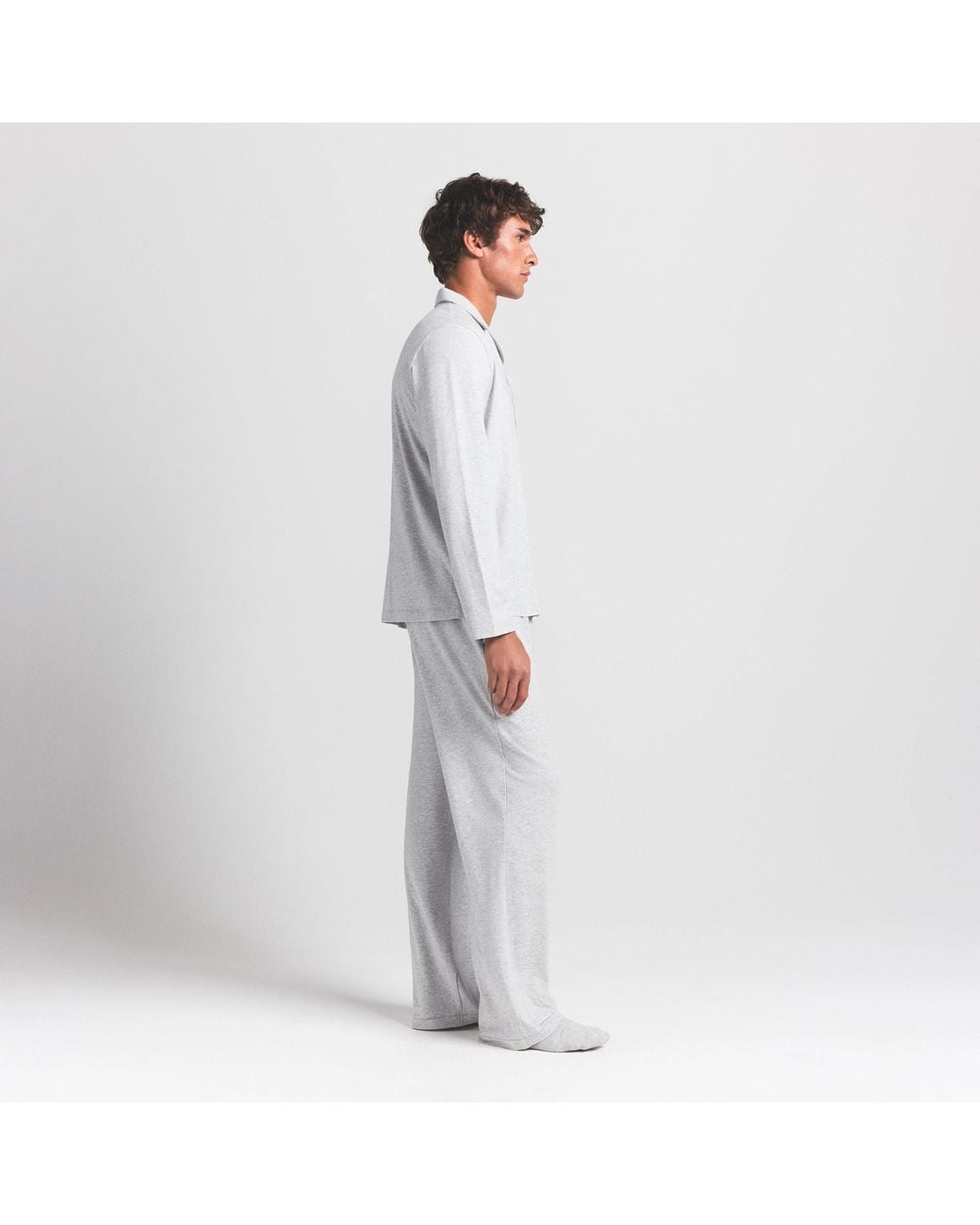Skims Gray Jersey Sleep Sleep Set for men