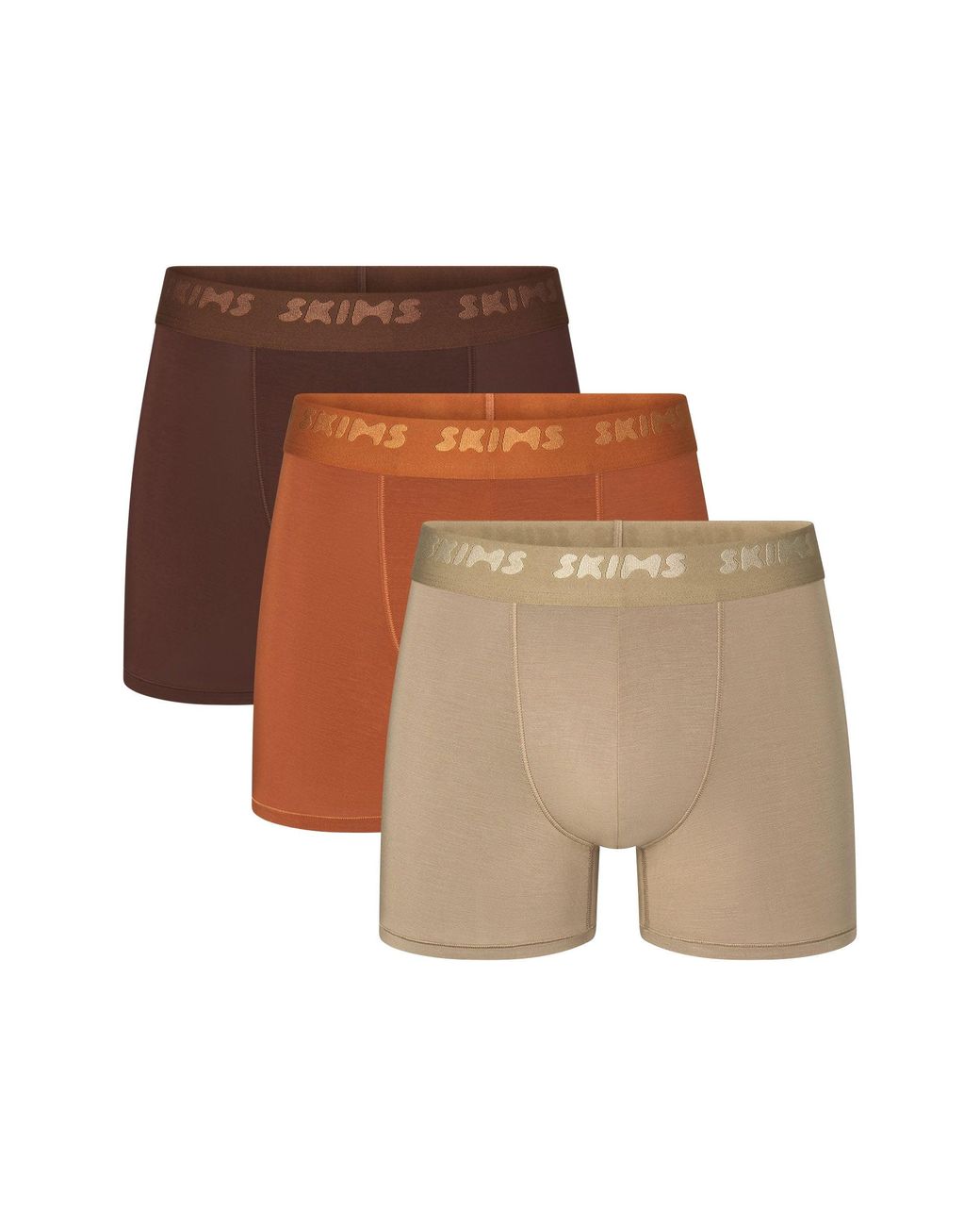 Skims 3-pack Boxer Brief 3 in Brown for Men