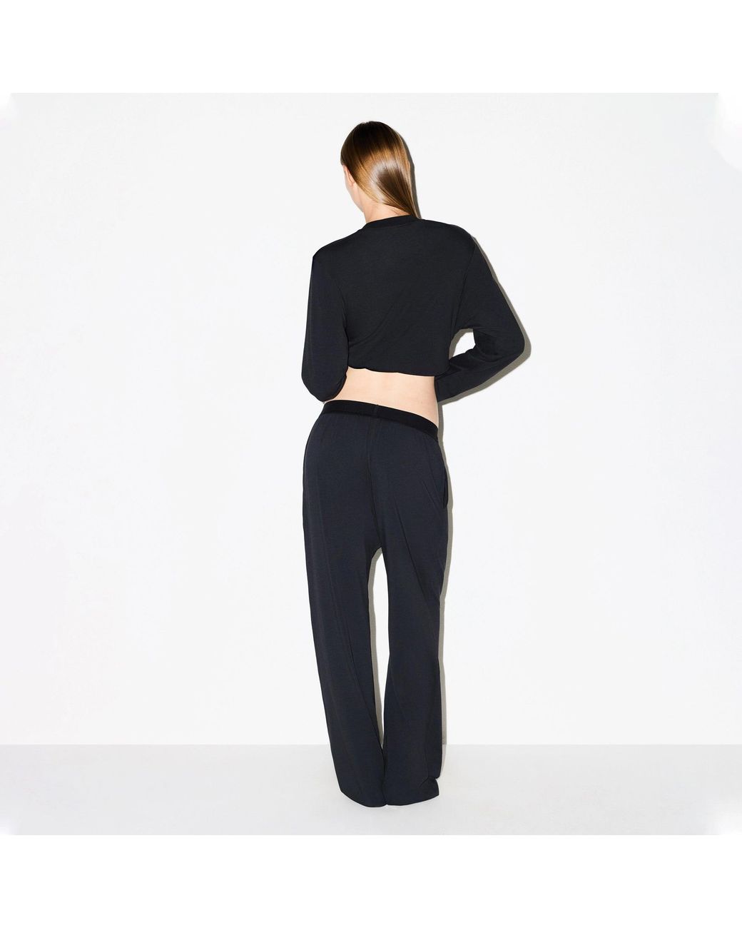 Skims Black Boyfriend Loose Pant