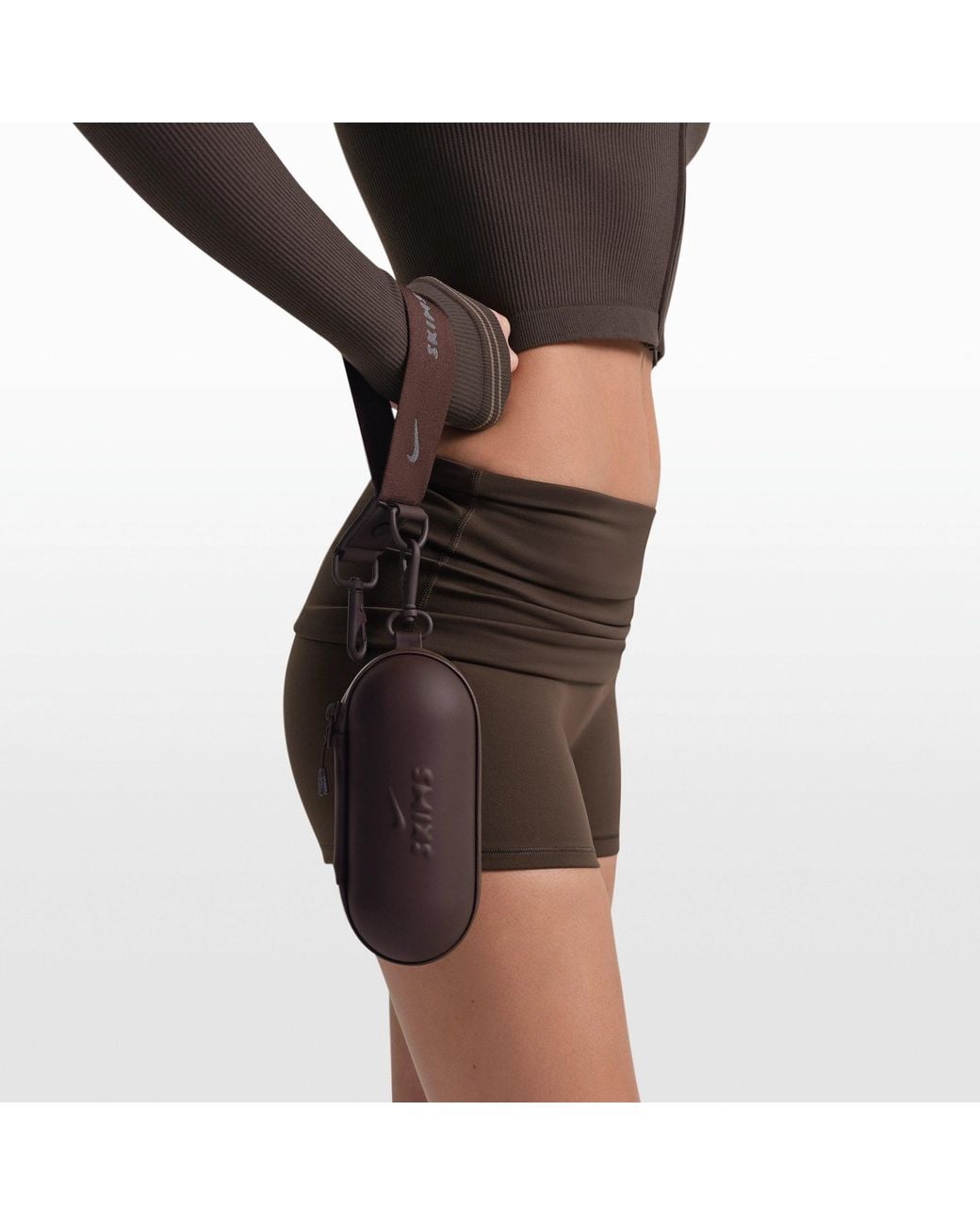 Skims Brown Hardshell Glasses Case