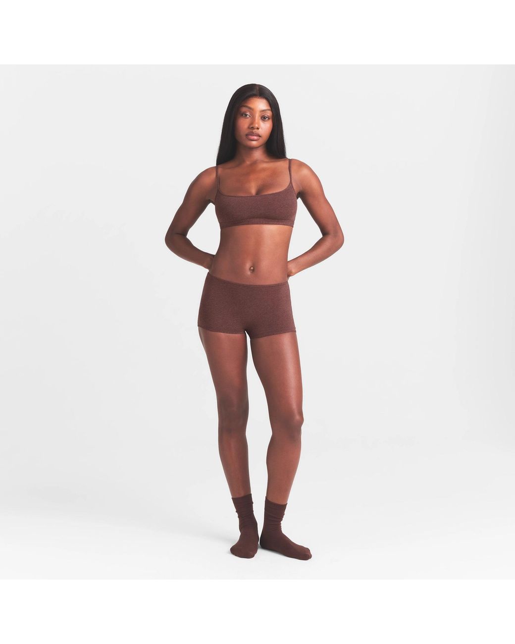 Skims Brown Boy Short