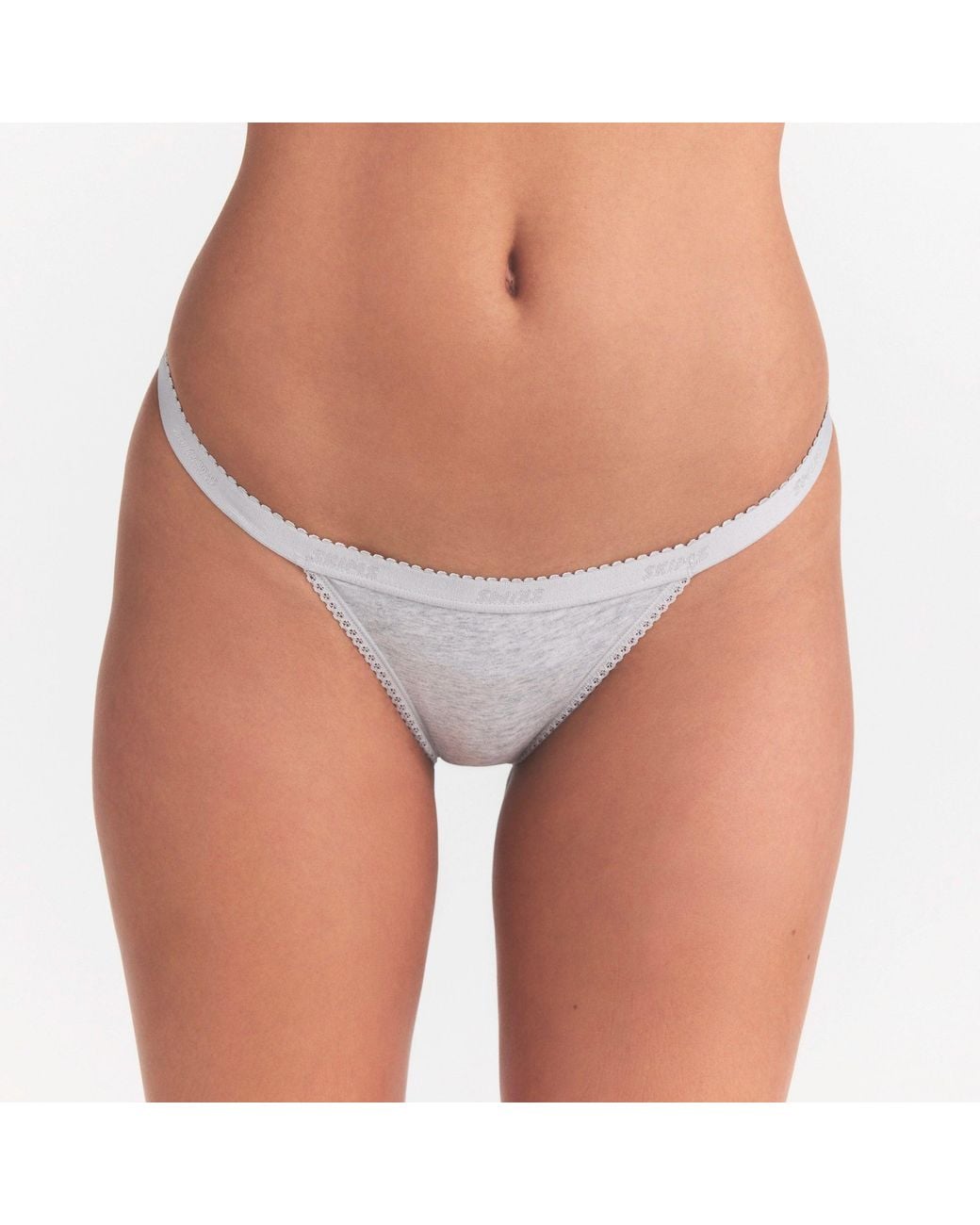 Skims Multicolor Logo Picot String Bikini