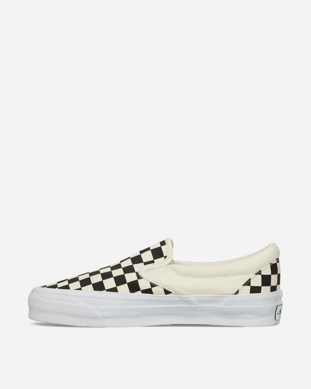 Vans White Premium Slip-On 98 Checkerboard Sneakers Off for men