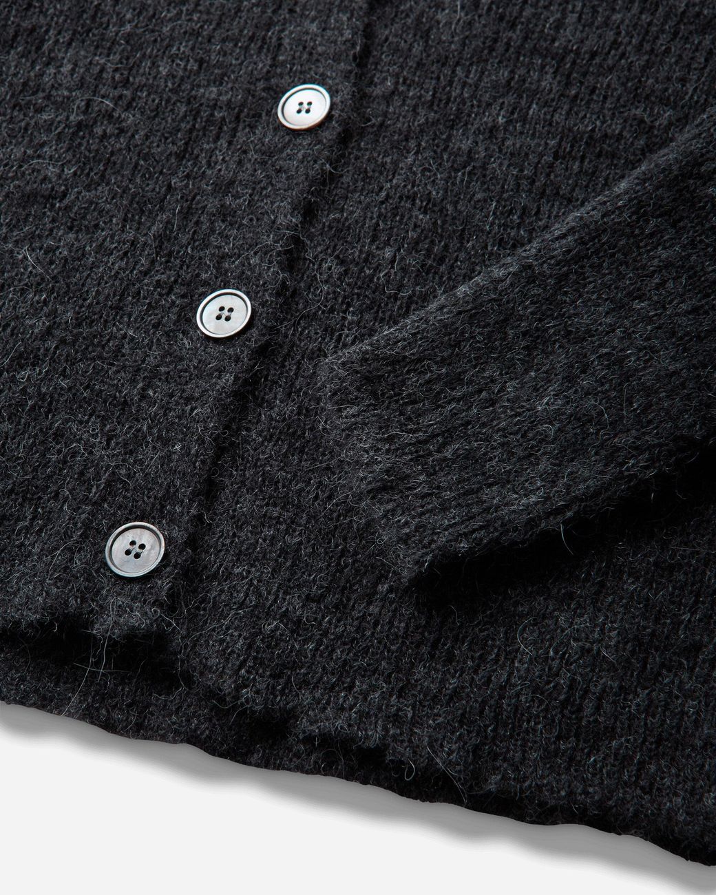 Our Legacy Black S Mazzy Polo Charcoal Melange