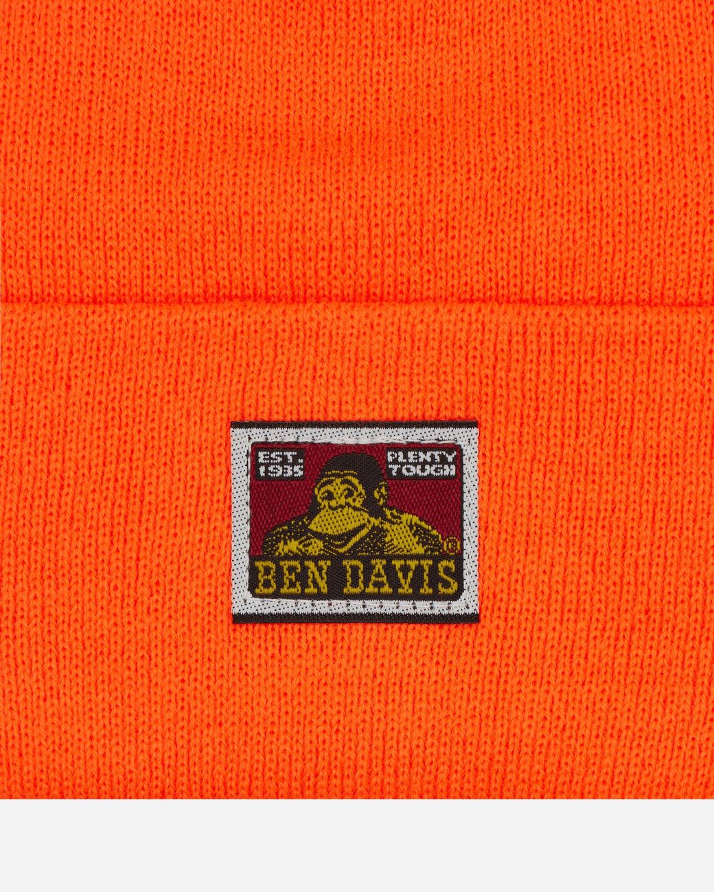 Ben Davis Work Clothes Orange Logo Beanie for men