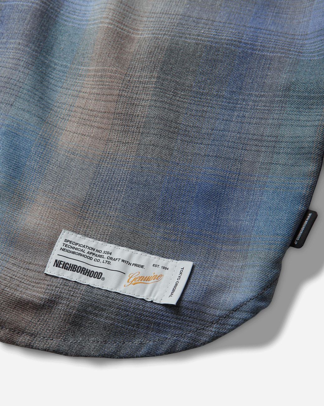 Neighborhood Blue S Hombre Check Longsleeve Shirt for men