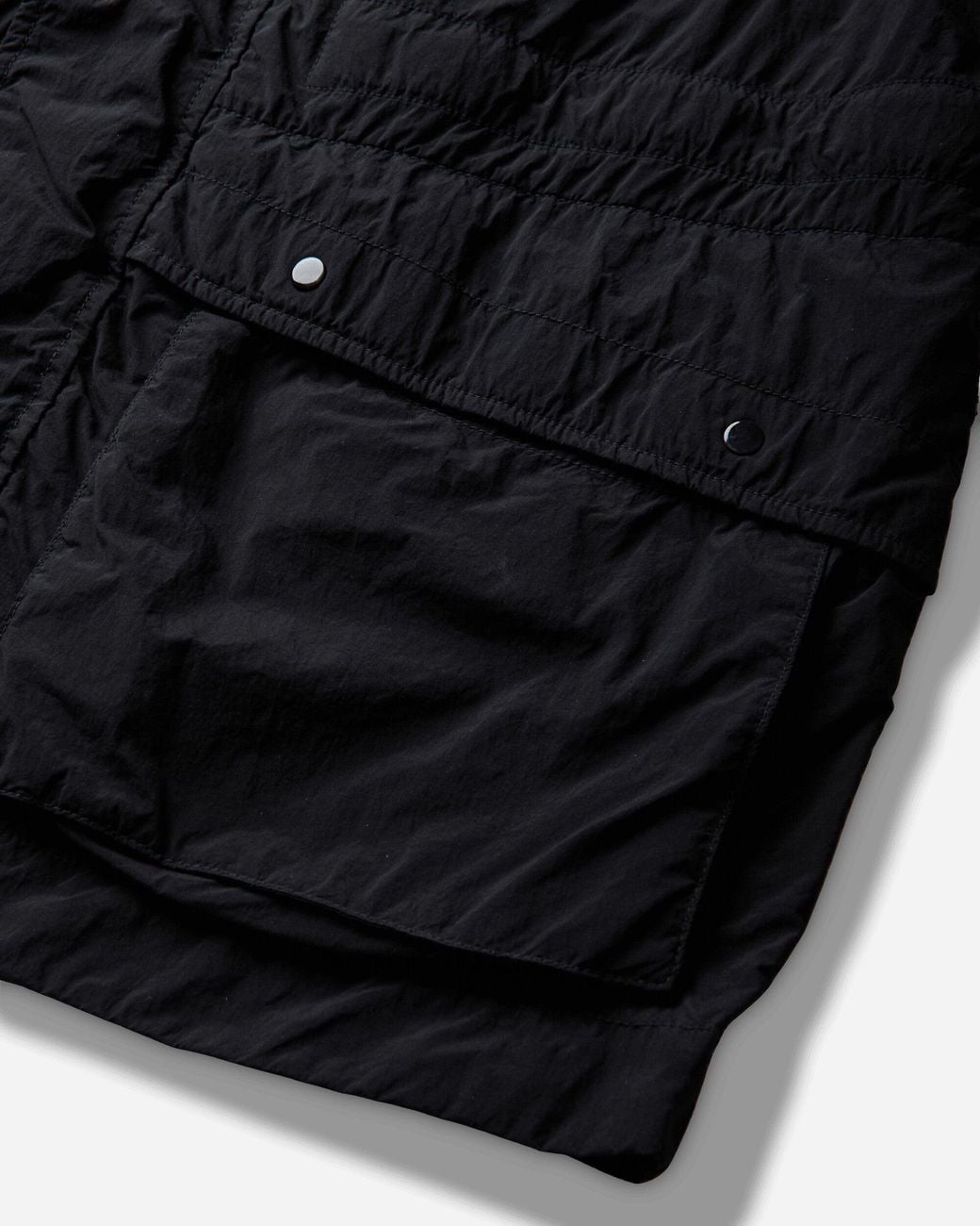 Stone Island Black Men S Ghost Nylon Smerigliato Short Parka for men
