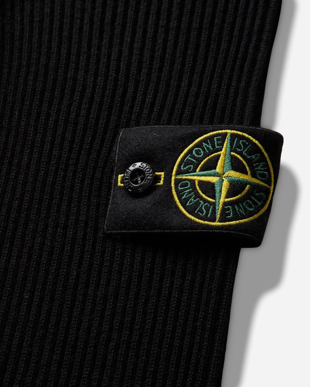 Stone Island Black S Full Rib Rws Wool Sweater for men