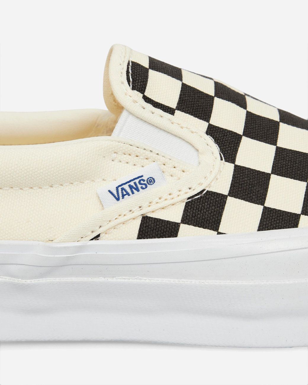 Vans White Premium Slip-On 98 Checkerboard Sneakers Off for men