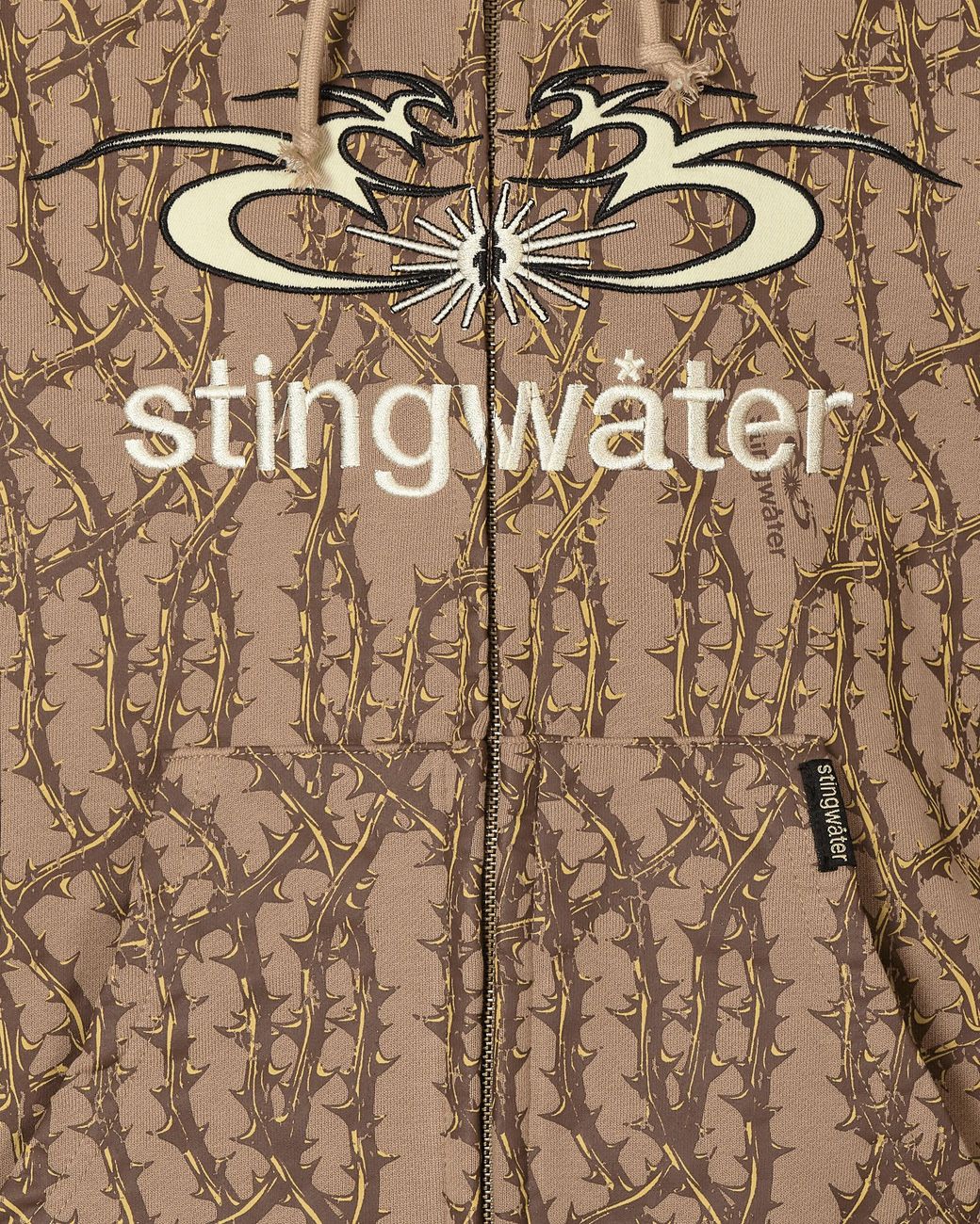Stingwater Thorn Zip-up Hoodie in Natural | Lyst UK