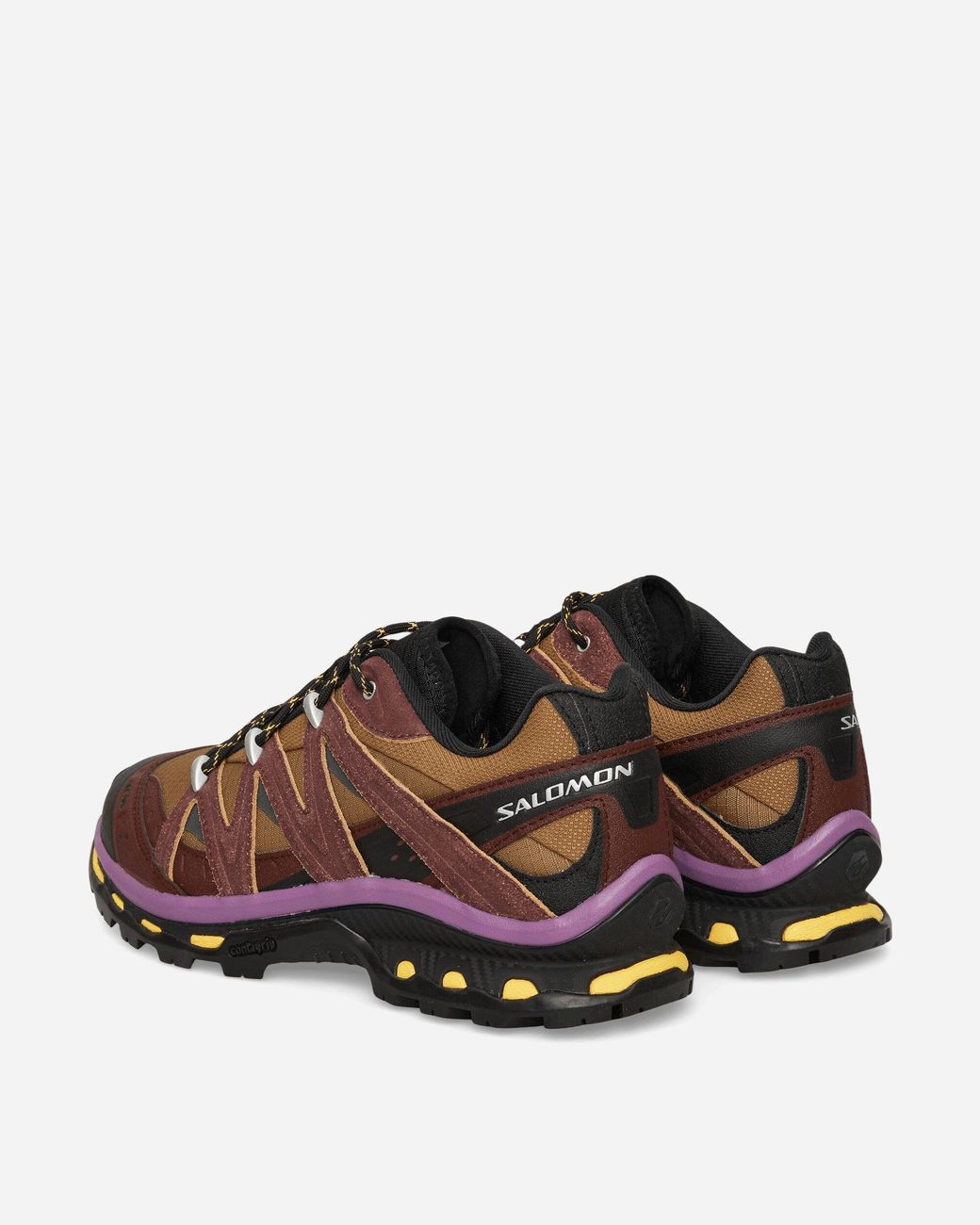 Salomon Brown Xt-Quest Expedition Sneakers Bitter Chocolate Concord Grape for men