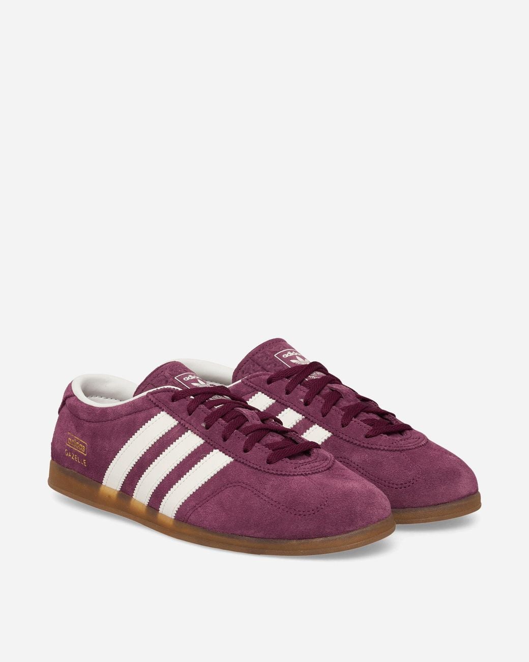 Adidas Purple Gazelle Lo Pro Sneakers Maroon / Core White
