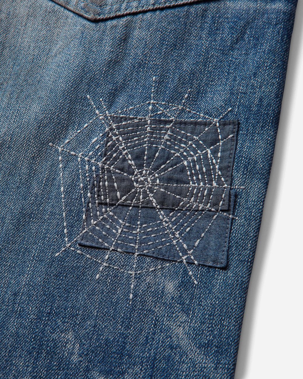 Neighborhood Blue S Savage Denim Dp Basic Pants for men