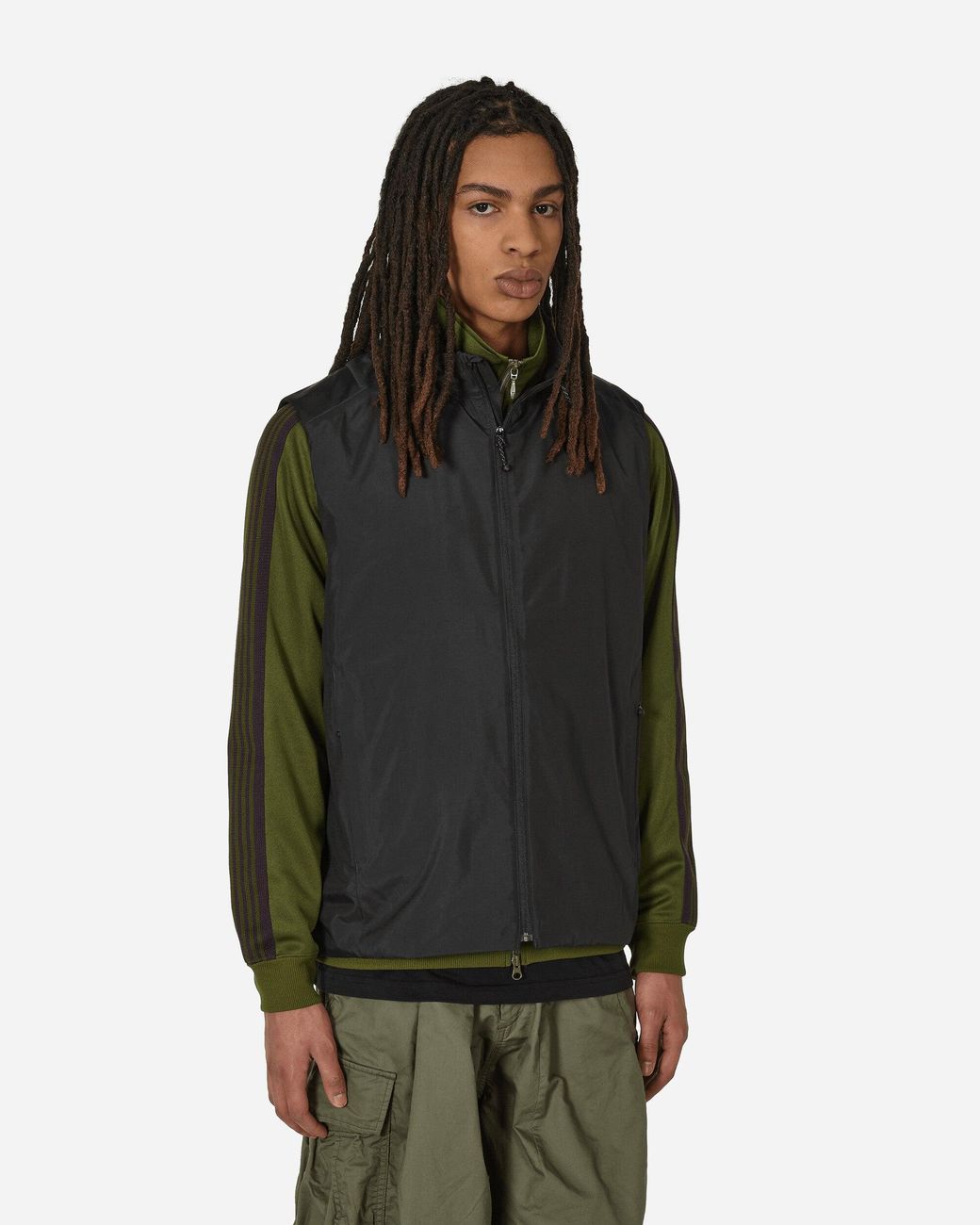 Needles Poly Brushed Taffeta S.B. Vest in Black for Men | Lyst Needles Poly Brushed Taffeta S.B. Vest in Black for Men | Lyst