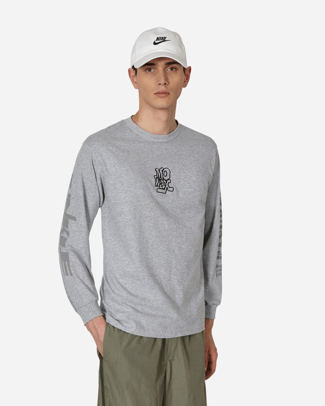 Pleasures Gray Music Longsleeve T-Shirt for men