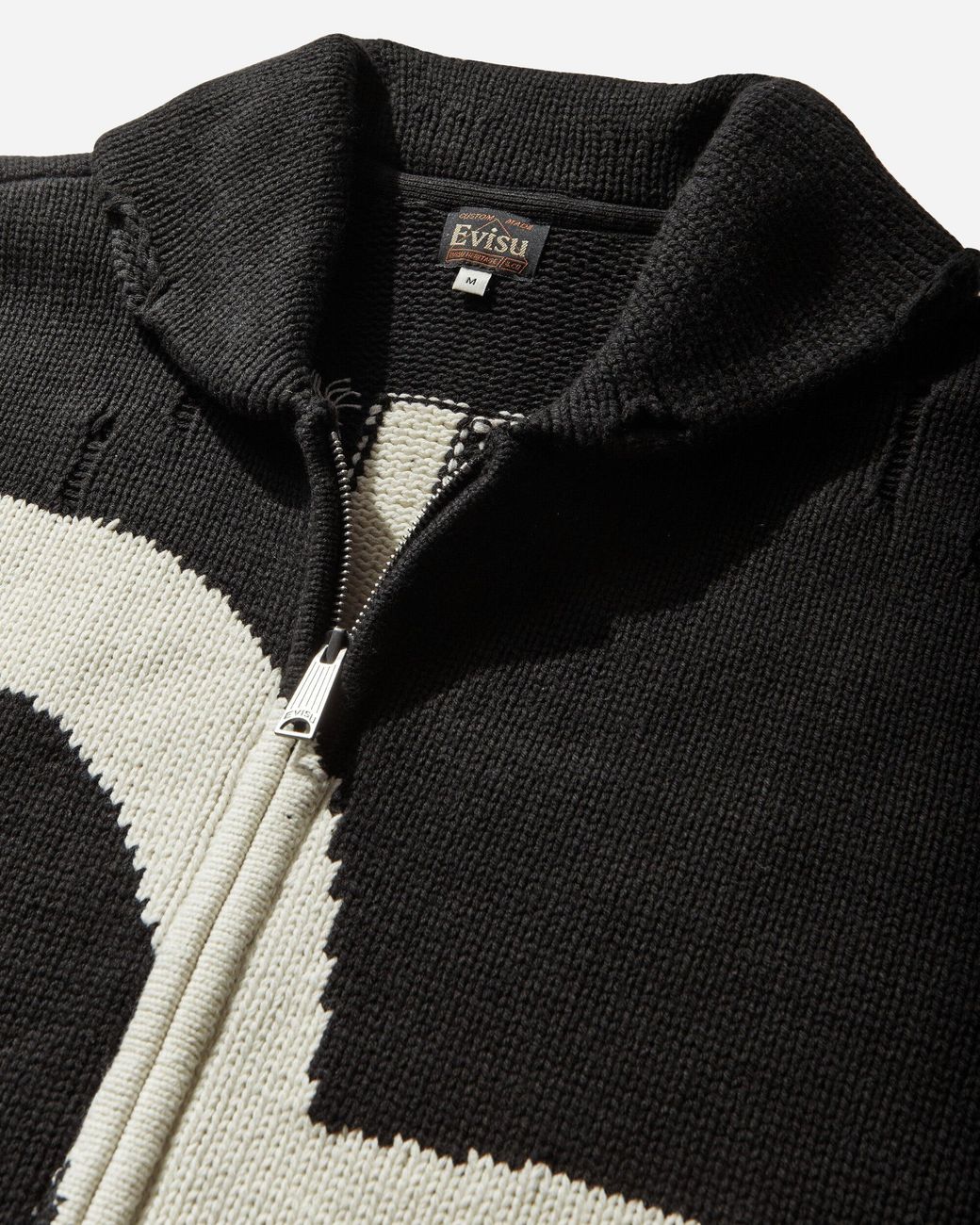 Evisu Black Men S Cowichan Cardigan Jacket for men