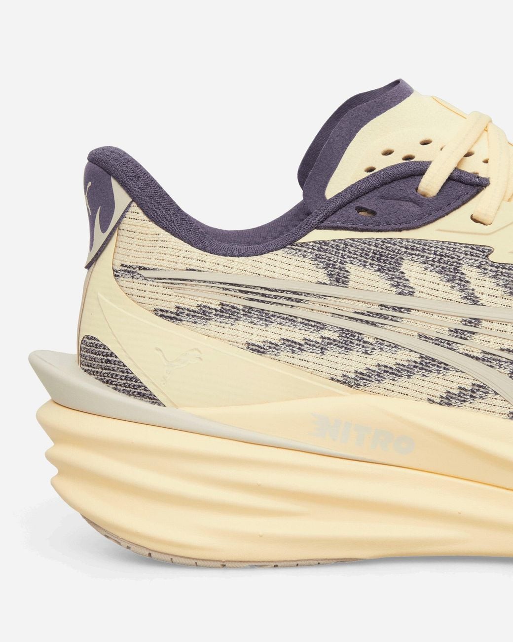 PUMA White Deviate Nitro 4 Sneakers Buttercream Inky Depths for men