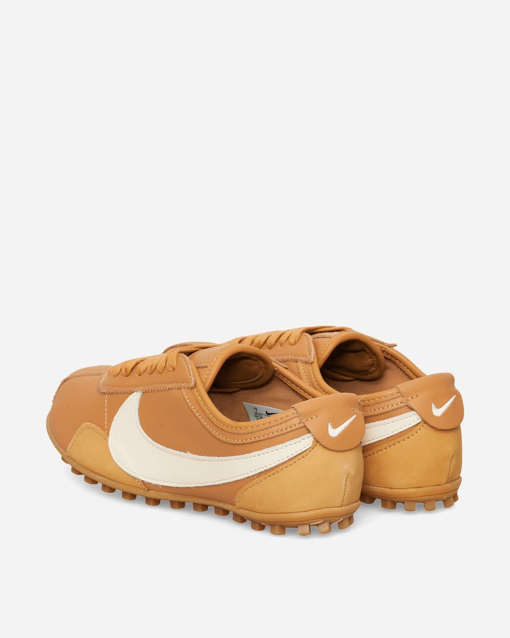 Nike Brown S Moon Shoe Og Leather Sneakers Flax