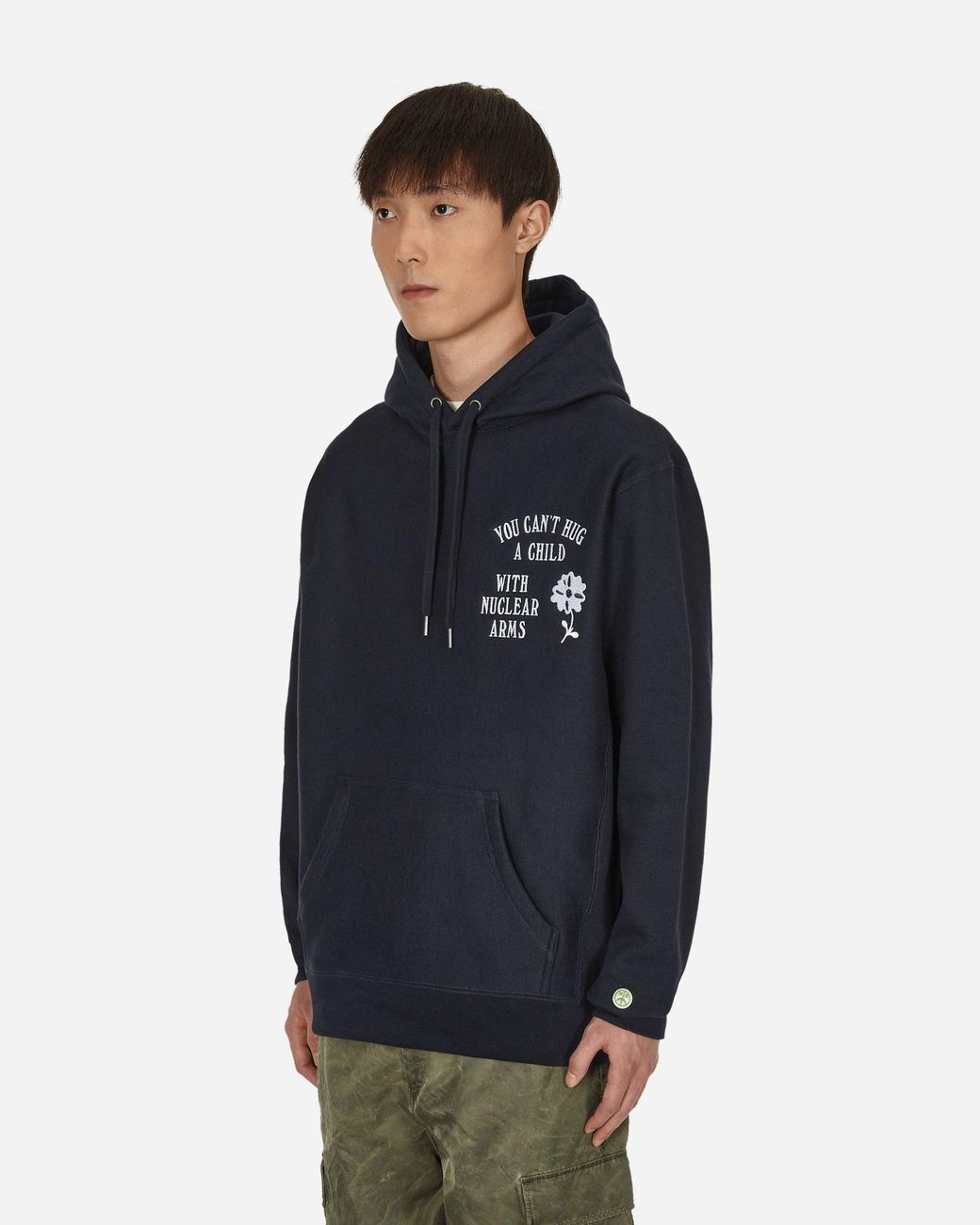 Mister Green Blue Nuclear Arms Hooded Sweatshirt for men
