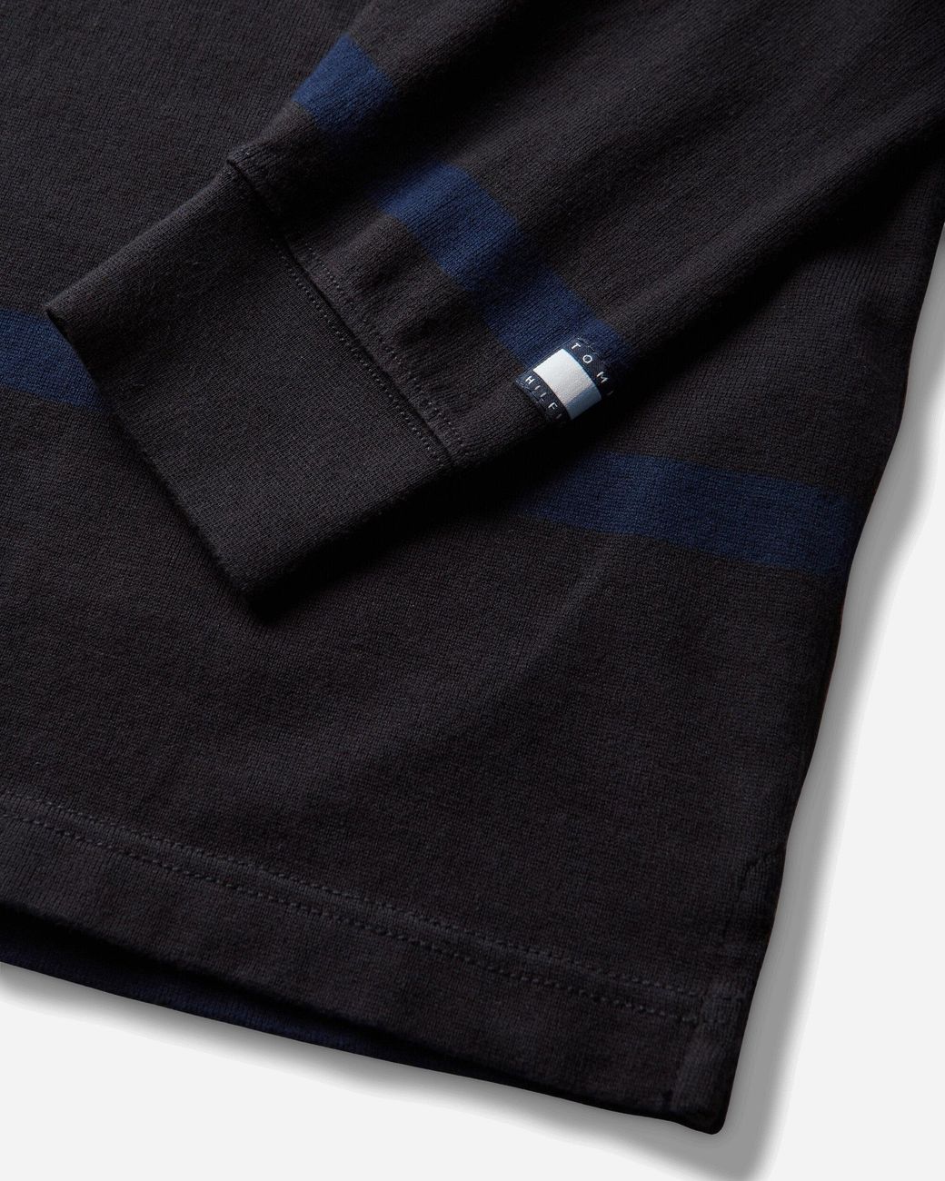 Tommy Hilfiger Men S Frgmt Stripe Rugby Polo / Navy Blue for men