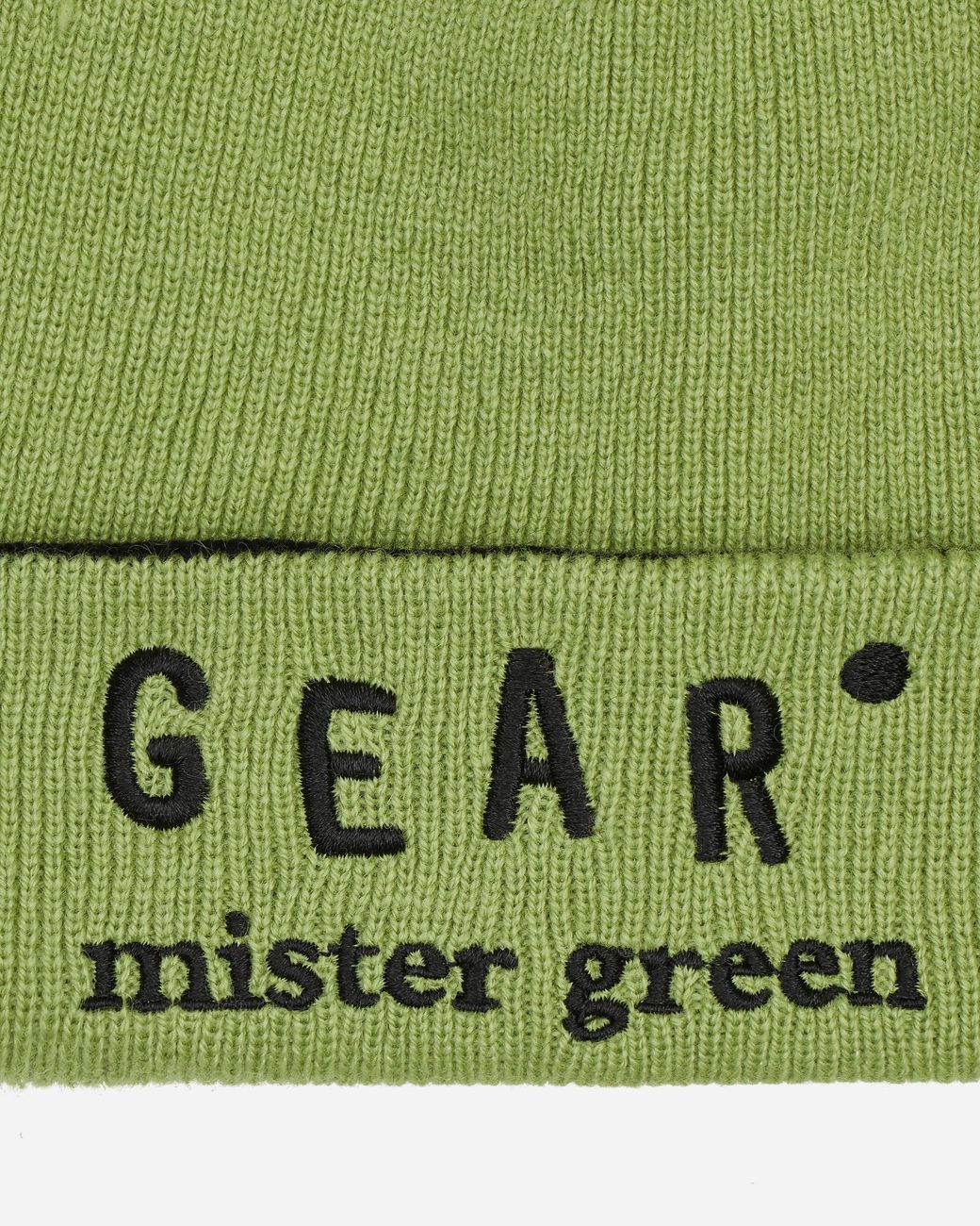 Mister Green Black Cashmere Gear Beanie for men