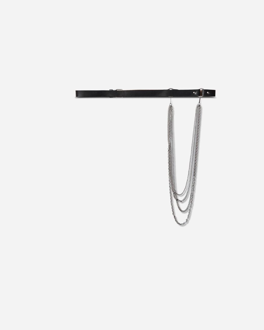 Our Legacy White Chain Belt for men