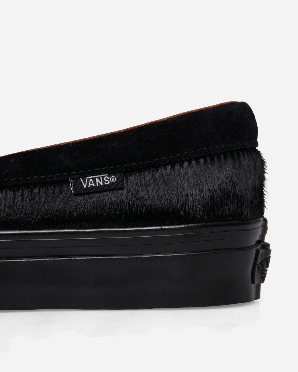 Vans Black Premium Pony Hair Loafers for men