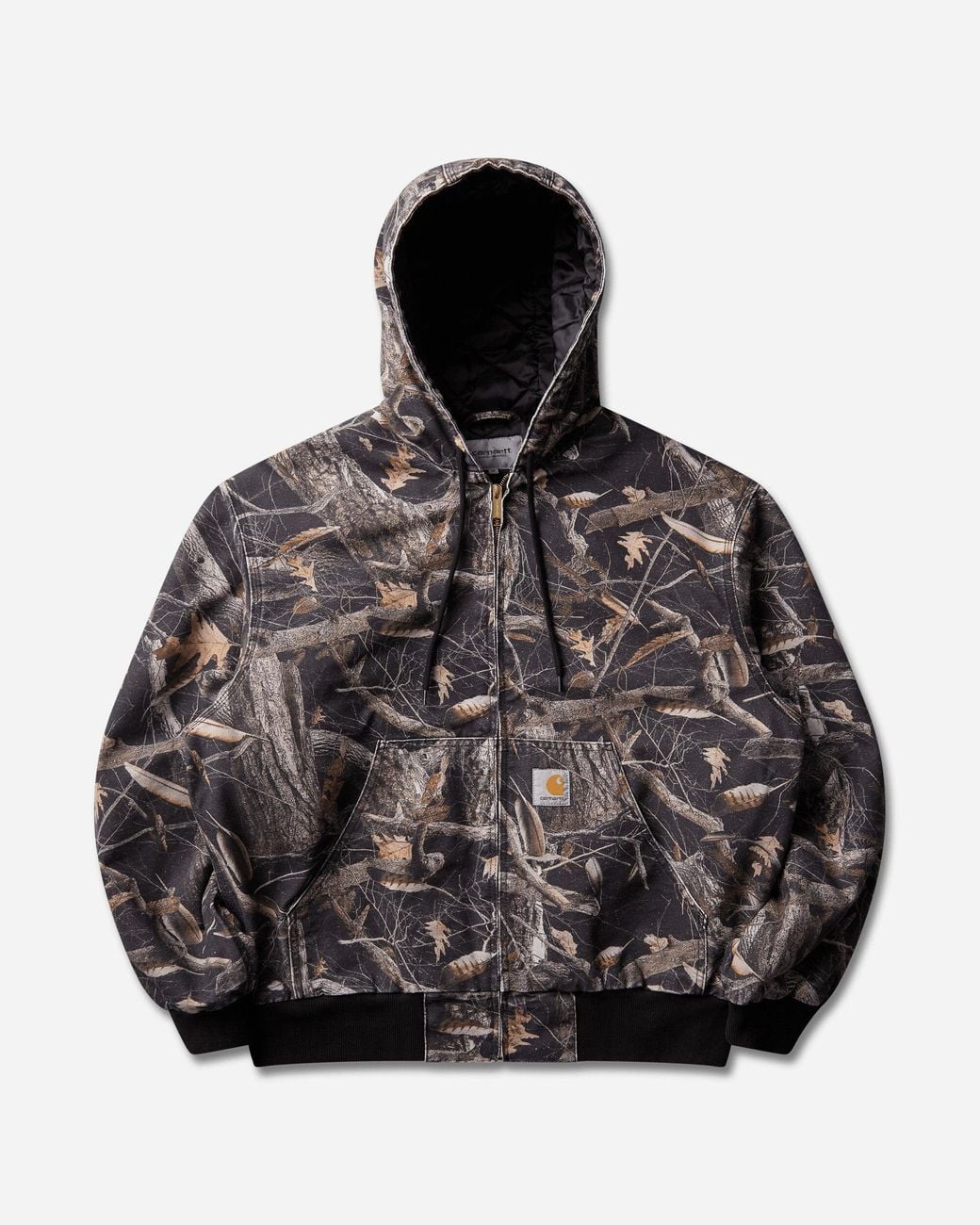 Carhartt Black S Og Active Jacket Camo Feather Tree (Heavy Stone Wash) for men