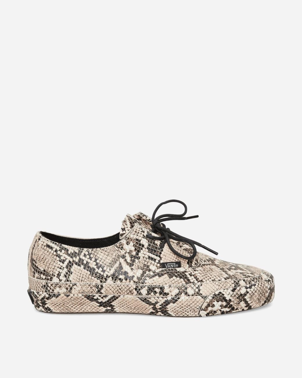 Vans White Premium Authentic Ease Python Sneakers Turtledove for men