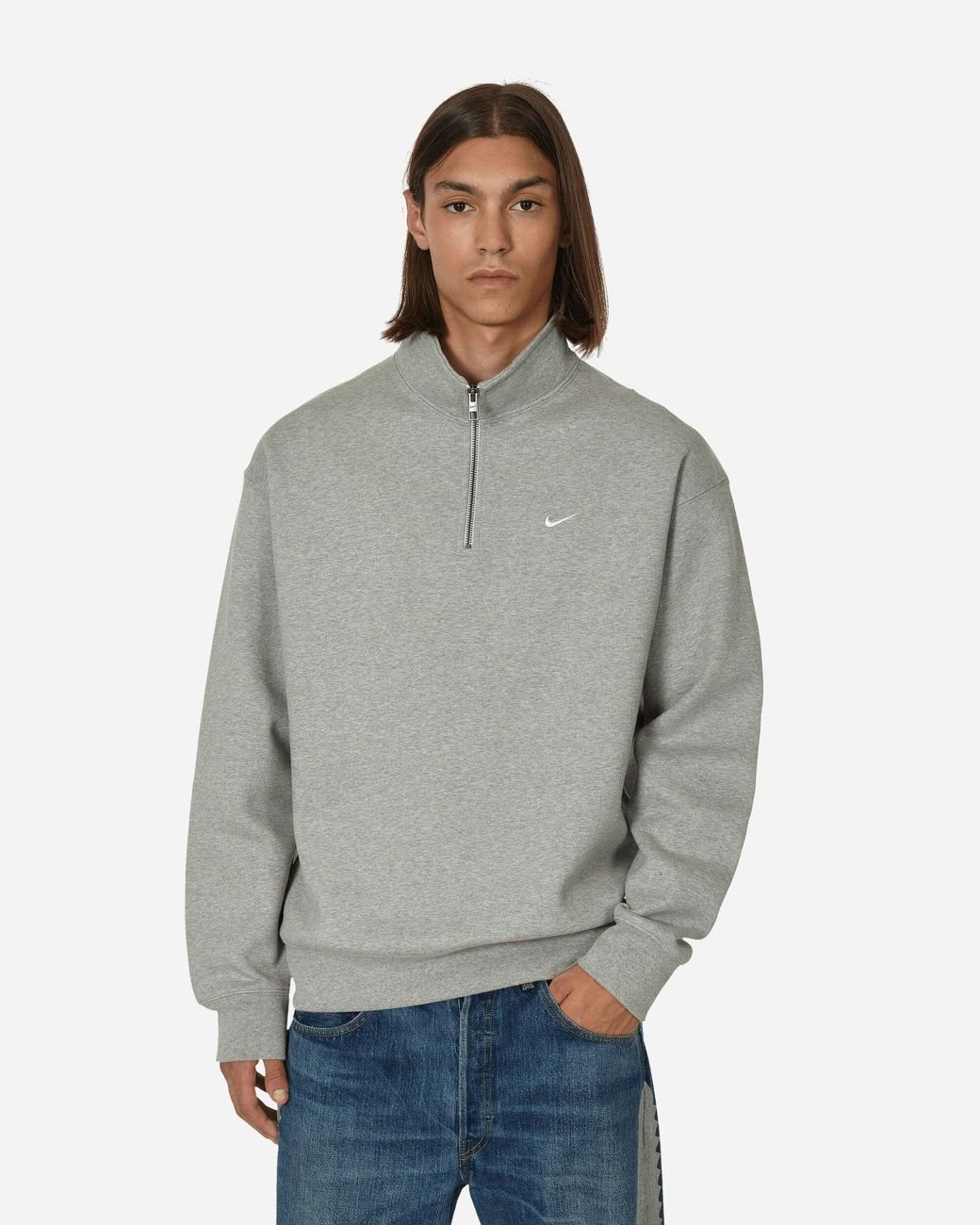 solo swoosh half zip