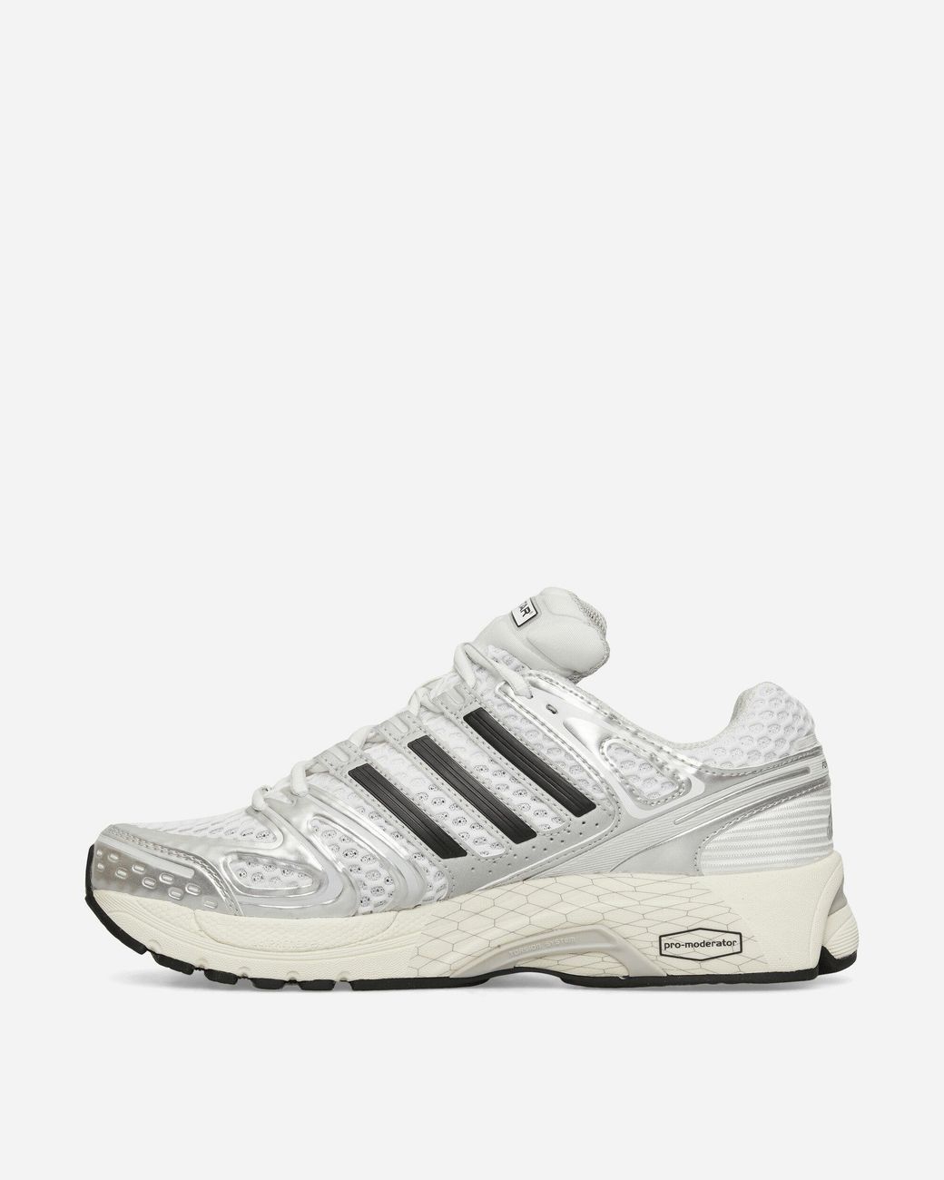 Adidas White Adistar Control Sneakers Metallic One Core for men