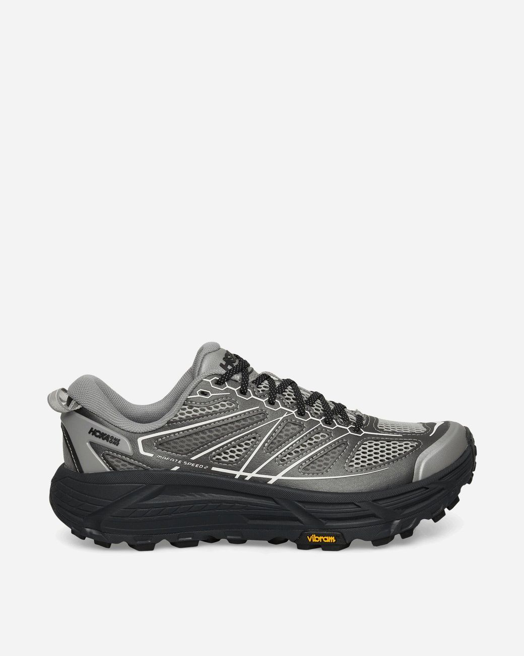 Hoka One One Gray Stealth / Tech Mafate Speed 2 Sneakers Galactic / Black for men
