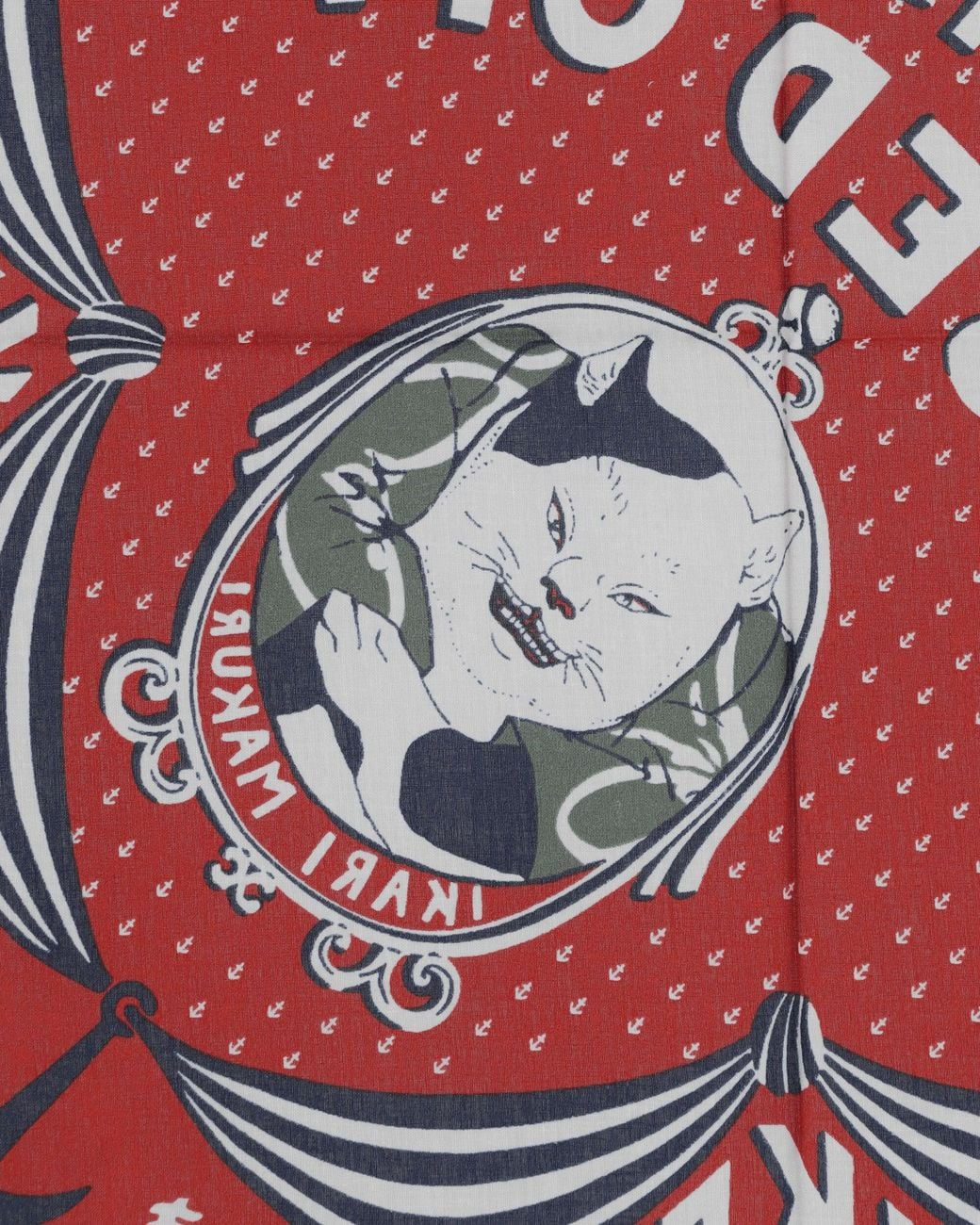 Kapital Red Color Bandana (Ikari Makuri) for men