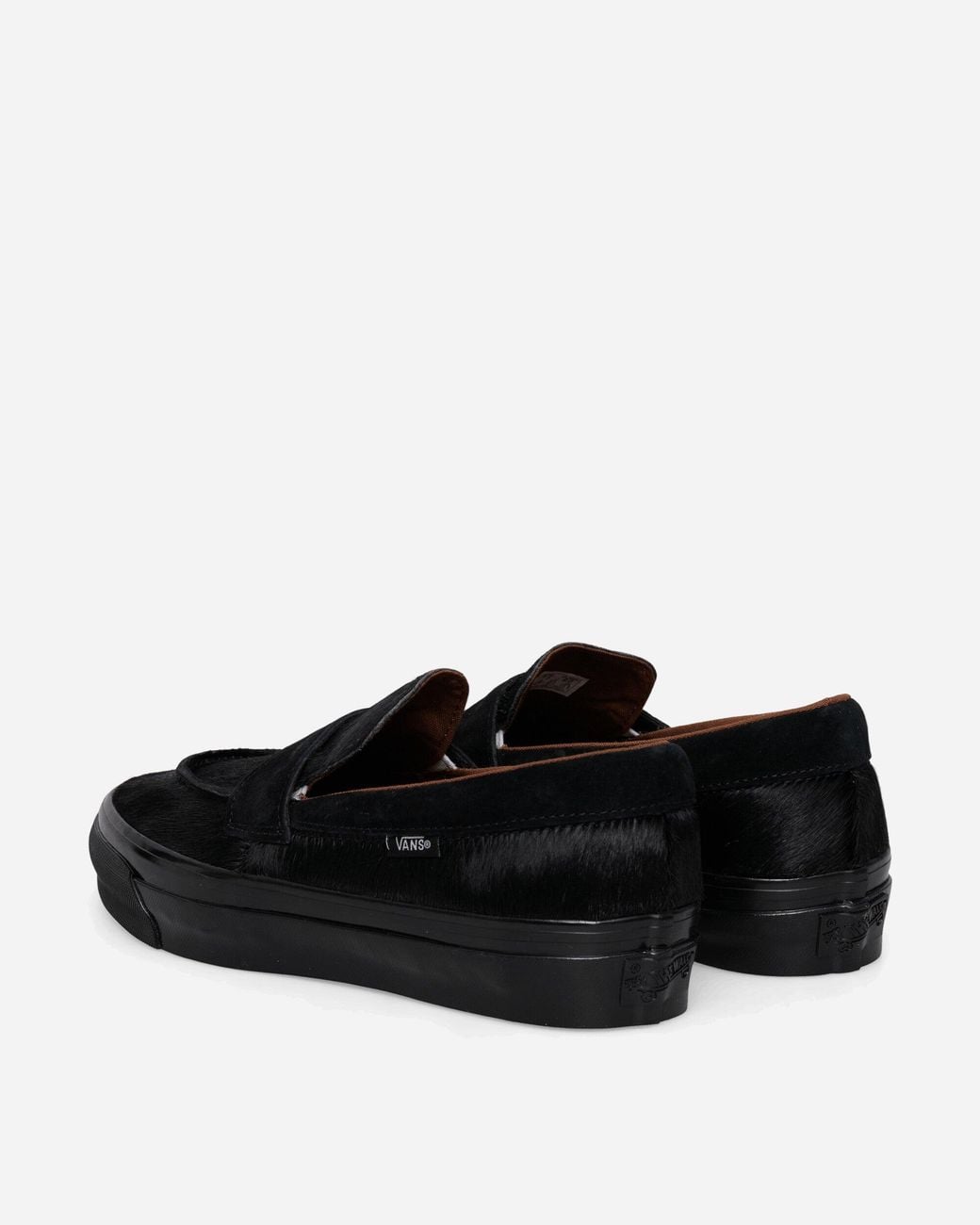 Vans Black Premium Pony Hair Loafers for men