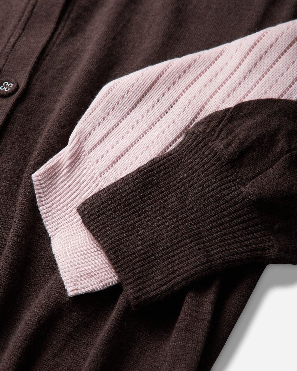Kiko Kostadinov Brown S Corella Double Sleeve Jumper Mahogany