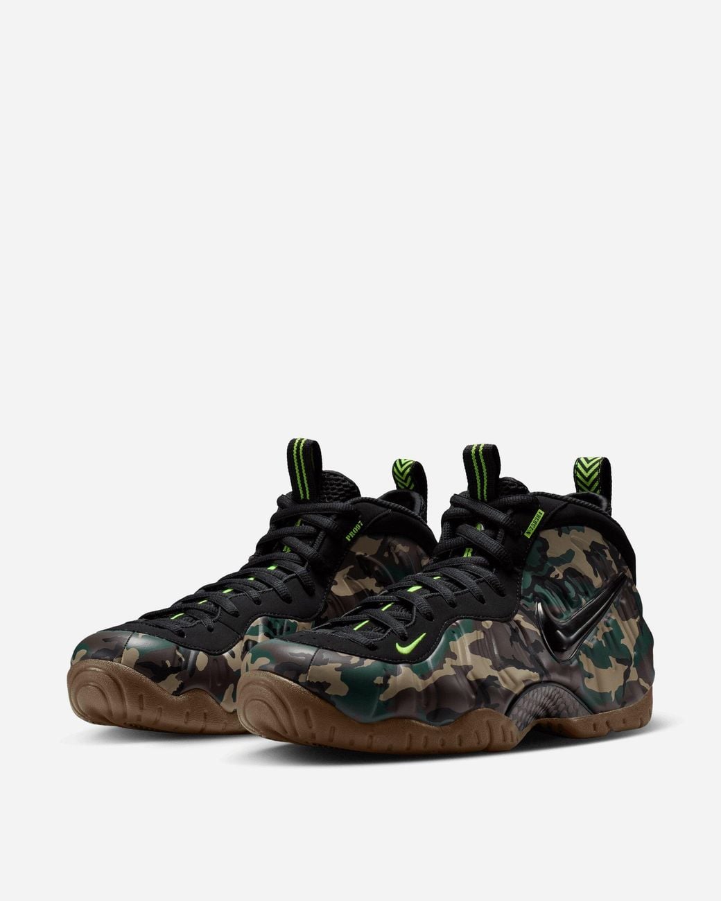 Nike Black Air Foamposite Pro Premium Sneakers Voltage Dark for men